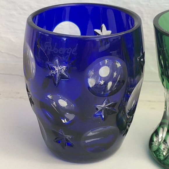 FABERGE CRYSTAL NA ZDOROVYE VODKA SHOT GLASS SET 3 in Set - Picture 2 of 11